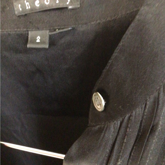 Theory Black Button-Down Tunic Size 2 - Picture 9 of 9